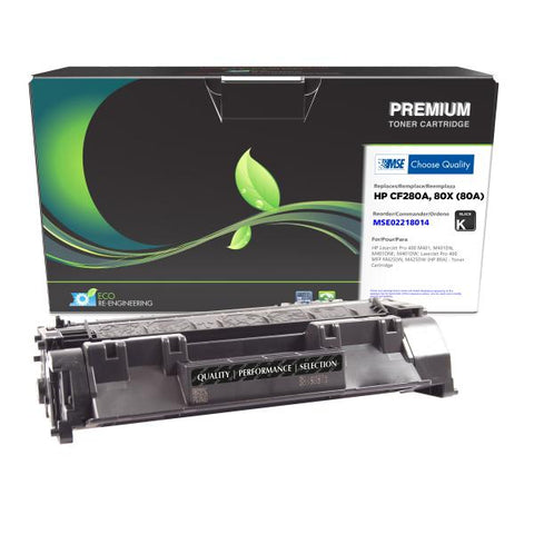 MSE Remanufactured Toner Cartridge for HP CF280A (HP 80A)