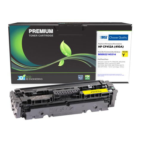 MSE Remanufactured Yellow Toner Cartridge for HP CF412A (HP 410A)