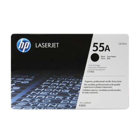 HP 55A (CE255A) Black Original LaserJet Toner Cartridge (6000 Yield)