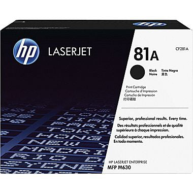 HP 81A (CF281A) Black Original LaserJet Toner Cartridge (10500 Yield)