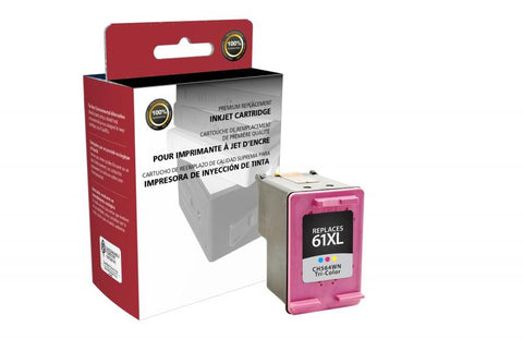 CIG High Yield Tri-Color Ink Cartridge for HP CH564WN (HP 61XL)