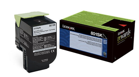 Lexmark CX310n/CX410e/CX510e Black Return Program Toner Cartridge