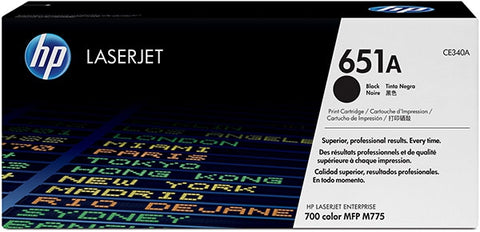HP 651A (CE340A) Black Original LaserJet Toner Cartridge (13500 Yield)