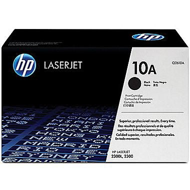 HP 10A (Q2610A) LaserJet 2300 Black Original LaserJet Toner Cartridge (6000 Yield)