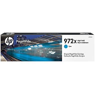 HP HP 972X (L0R98AN) High Yield Cyan Original PageWide Cartridge (7000 Yield)