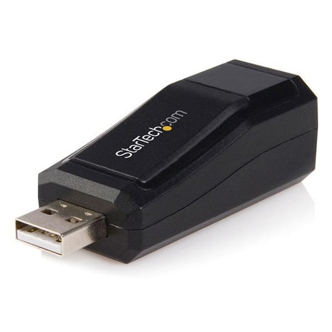 StarTech .com Compact Black USB 2.0 to 10/100 Mbps Ethernet Network Adapter