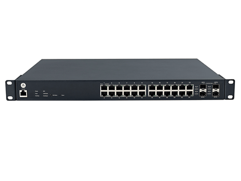 Open Mesh S24 24-Port PoE+ Cloud-Managed Switch (370W)