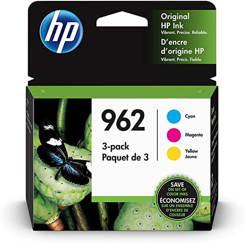 HP 962 3-pack Cyan/Magenta/Yellow Original Ink Cartridge