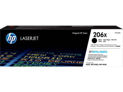 HP 206X High Yield Black Original LaserJet Toner Cartridge (3,150 Yield)