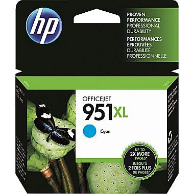 HP HP 951XL (CN046AN) High Yield Cyan Original Ink Cartridge (1500 Yield)